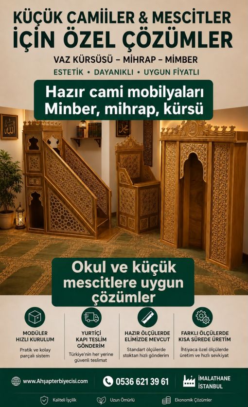 okullar için hazır mescit kürsü mihrap minber